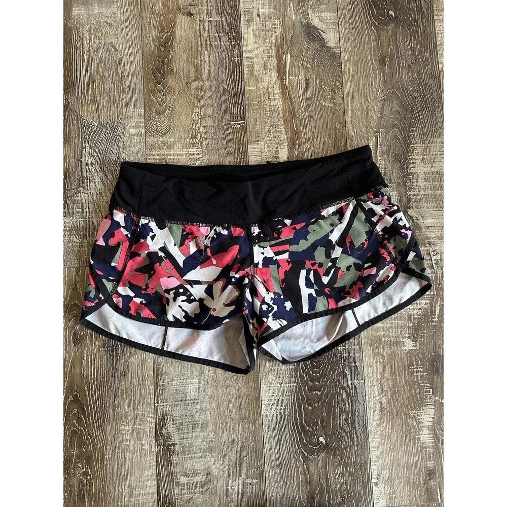 lululemon Run: Speed Shorts 3” Women’s Size 8 in Pop Cut Boom Juice Multi - Picture 5 of 9
